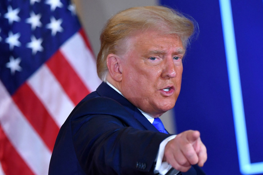 Photo de l’ancien président américain Donald Trump prise à la Maison Blanche à Washington DC, le 4 novembre 2020.