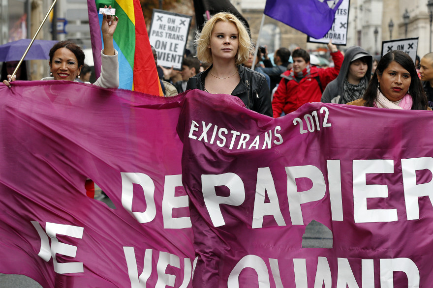 Un défilé pour les droits des transsexuels, en 2012