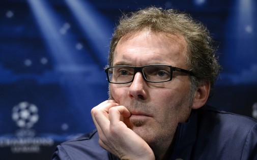 L'entraîneur du PSG Laurent Blanc en conférence de presse à Paris le 4 novembre 2013.