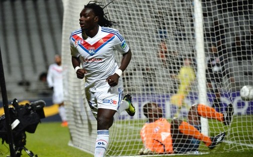 Bafétimbi Gomis sous les couleurs de l'OL
